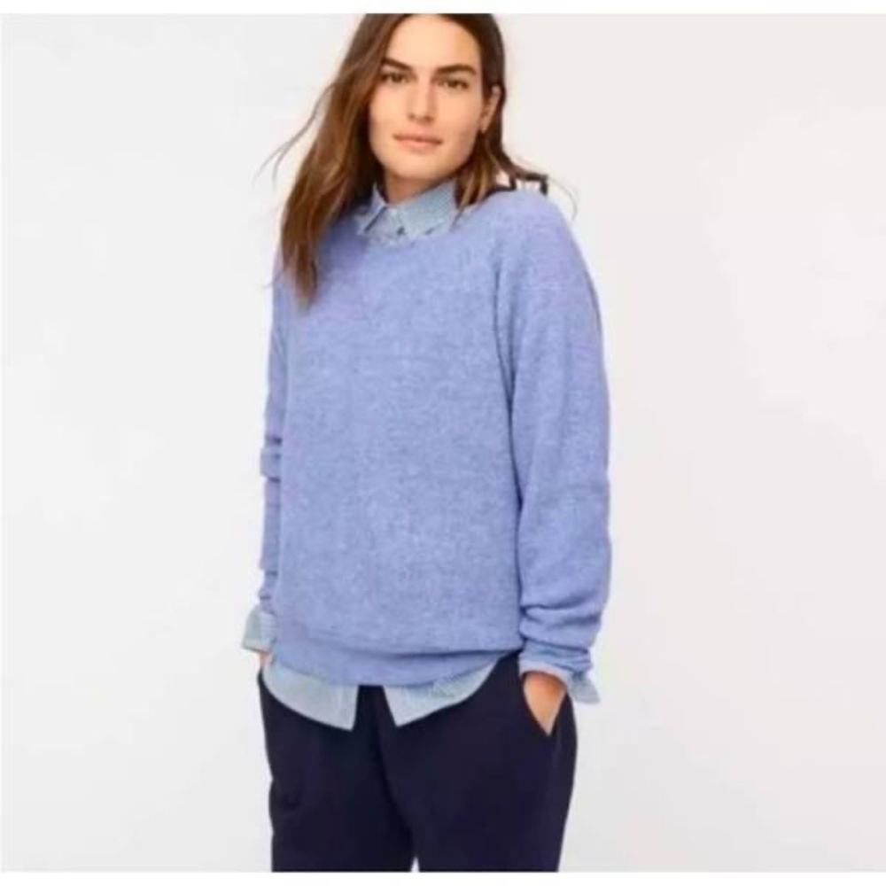 NWOT J.Crew Waffle Crewneck Sweater in Supersoft Yarn